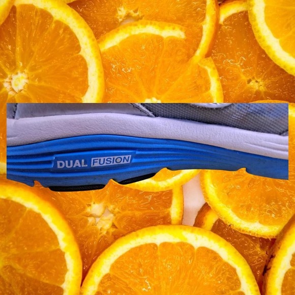 Nike Dual Fusion Gray, Blue and Yellow Running Sneakers Size 9 - Picture 3 of 8